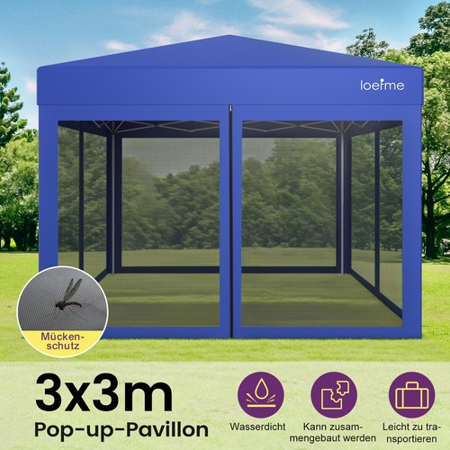 Pavillon 3x3m verstellbare - 3x3m,