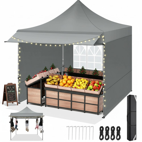 Faltpavillon 3x3m mit - , markisen