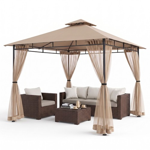 Pavillon 3x3m garten - pavillon,