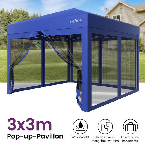 Faltpavillon 3x3m wasserdicht - faltpavillon,